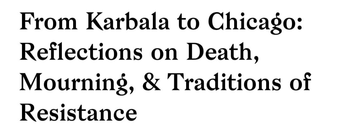 From Karbala to Chicago - this link leads to Hoda Katebi's website